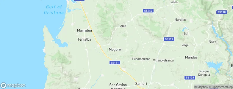 Masullas, Italy Map