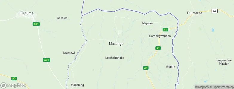 Masunga, Botswana Map