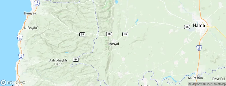 Maşyāf, Syria Map