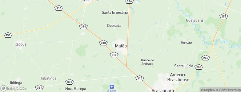 Matão, Brazil Map
