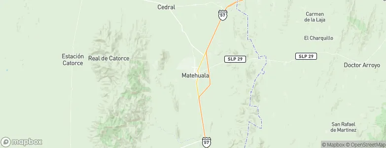 Matehuala, Mexico Map
