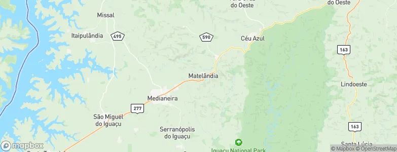 Matelândia, Brazil Map