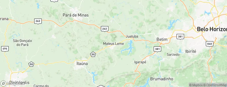 Mateus Leme, Brazil Map