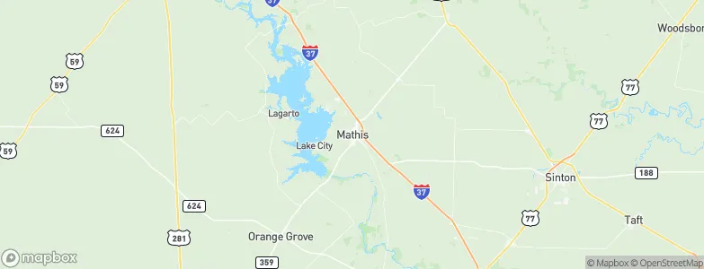 Mathis, United States Map