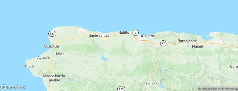 Matojillo, Puerto Rico Map