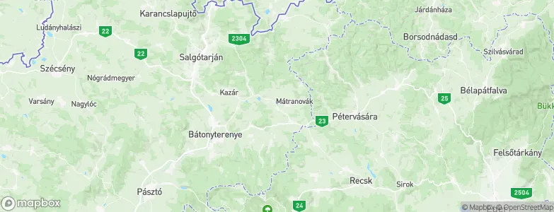 Mátraterenye, Hungary Map