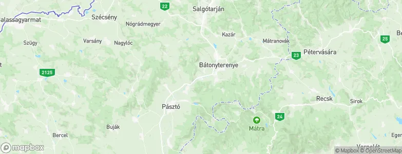 Mátraverebély, Hungary Map