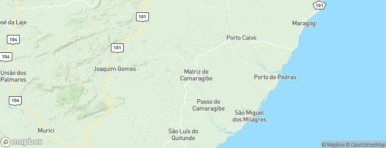Matriz de Camaragibe, Brazil Map