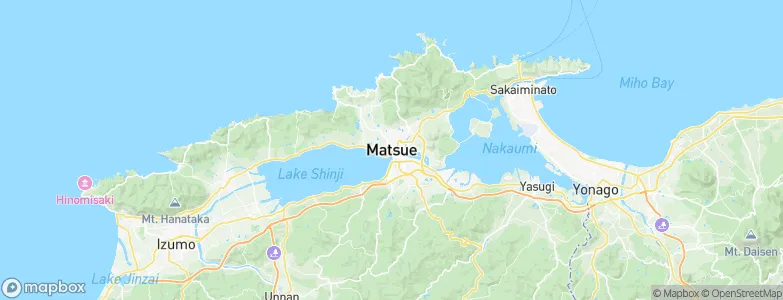 Matsue, Japan Map