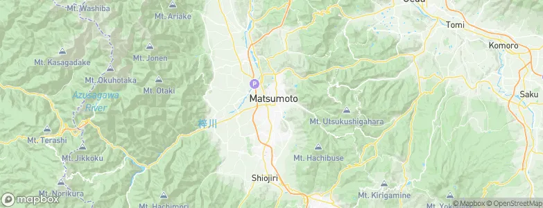 Matsumoto, Japan Map