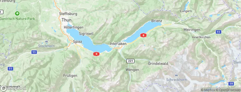 Matten bei Interlaken, Switzerland Map