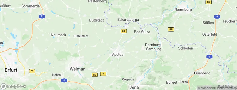 Mattstedt, Germany Map