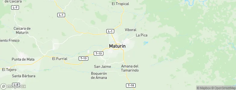 Maturin, Venezuela Map