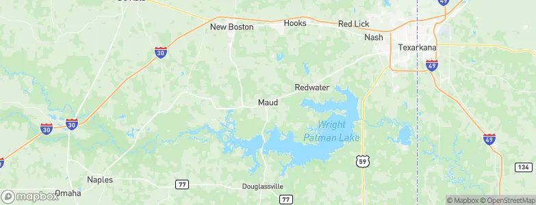 Maud, United States Map