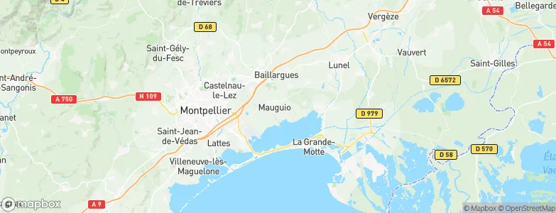 Mauguio, France Map