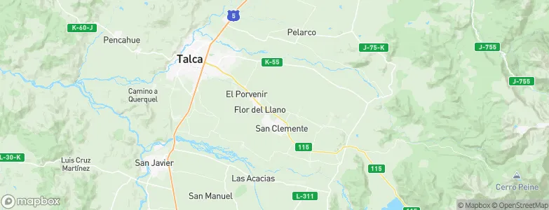 Maule Region, Chile Map