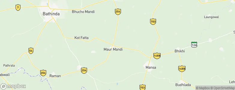 Maur, India Map