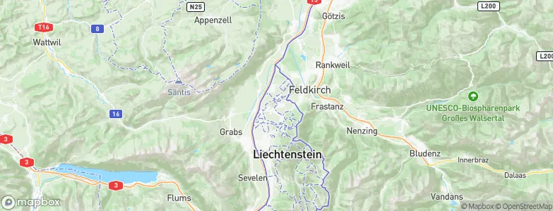 Mauren, Liechtenstein Map