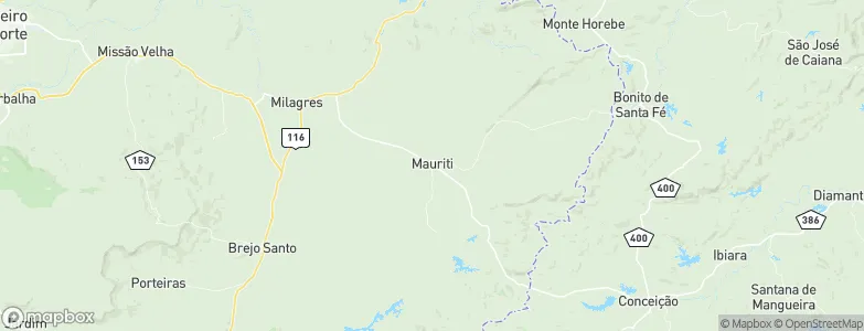 Mauriti, Brazil Map