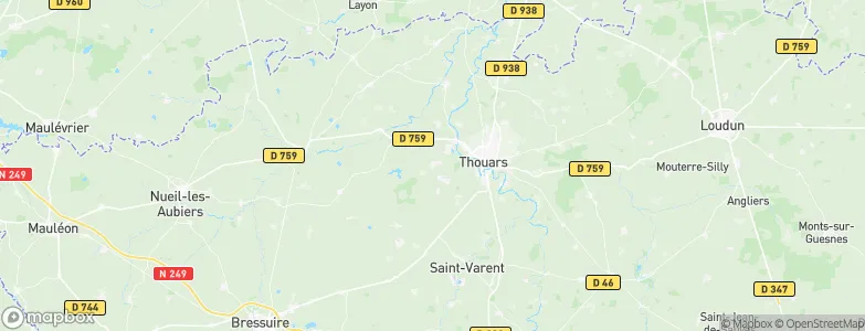 Mauzé-Thouarsais, France Map