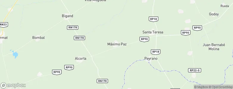 Máximo Paz, Argentina Map
