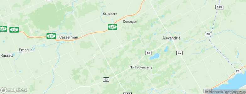 Maxville, Canada Map