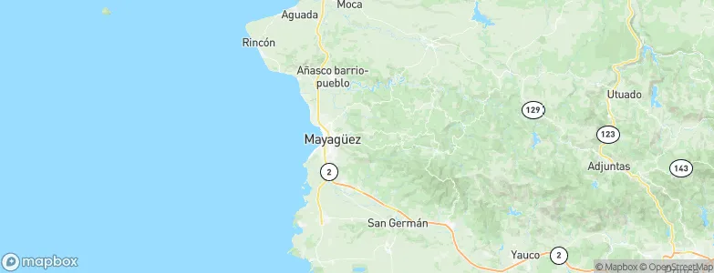 Mayagüez, Puerto Rico Map
