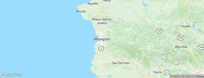 Mayagüez, Puerto Rico Map