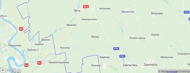 Mayaky, Ukraine Map