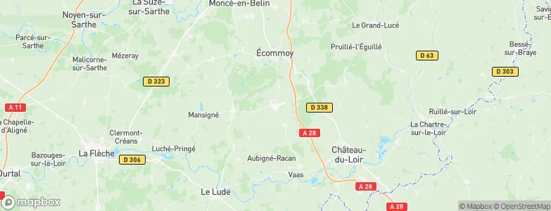Mayet, France Map
