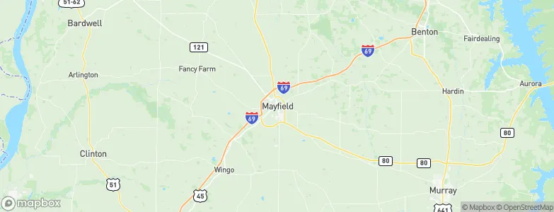 Mayfield, United States Map