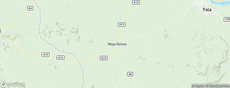 Mayo-Belwa, Nigeria Map