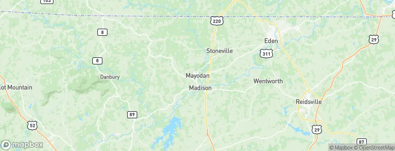 Mayodan, United States Map