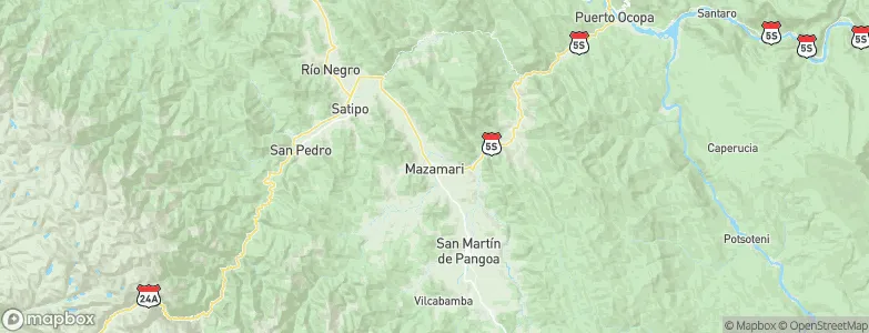 Mazamari, Peru Map