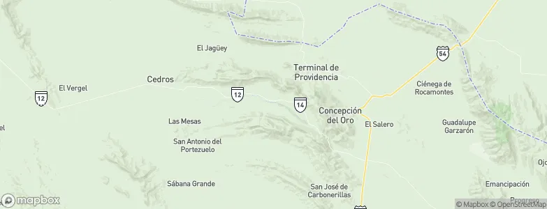 Mazapil, Mexico Map