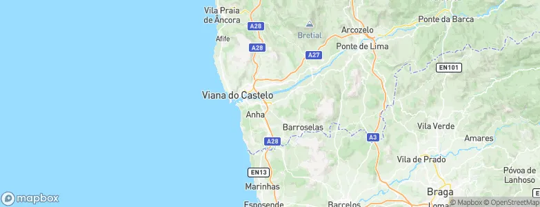 Mazarefes, Portugal Map