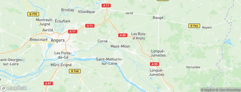 Mazé, France Map