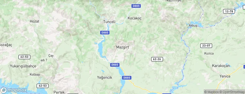Mazgirt, Turkey Map