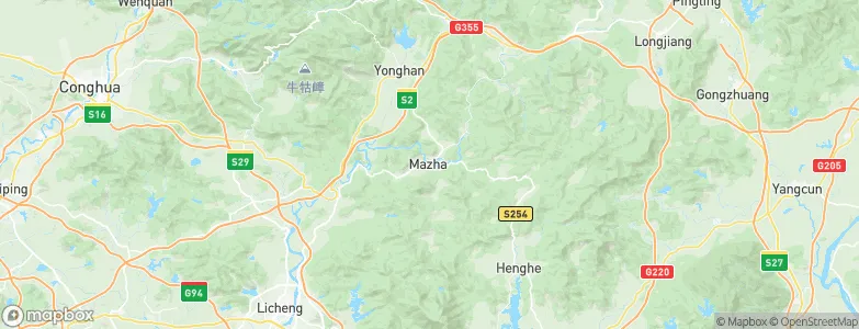Mazha, China Map
