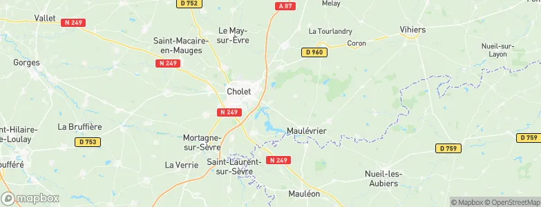 Mazières-en-Mauges, France Map