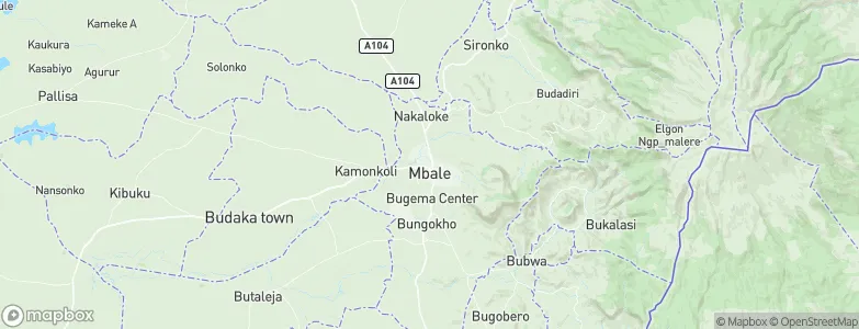 Mbale, Uganda Map