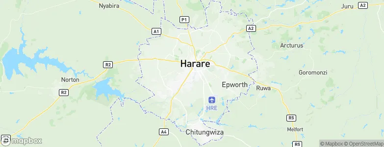 Mbare, Zimbabwe Map