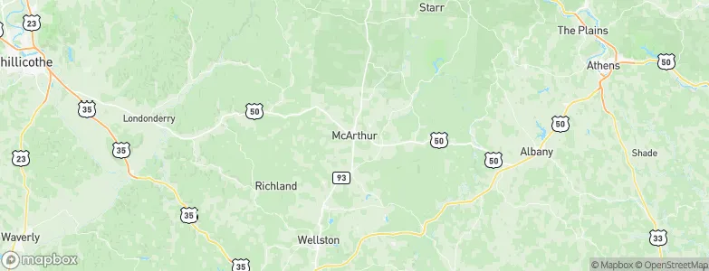 McArthur, United States Map