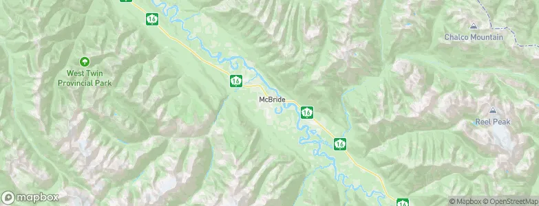 McBride, Canada Map