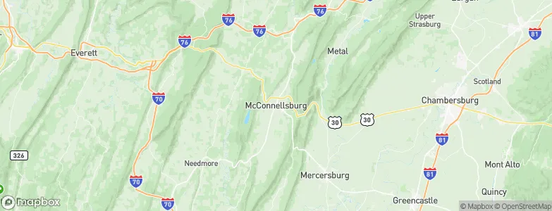 McConnellsburg, United States Map