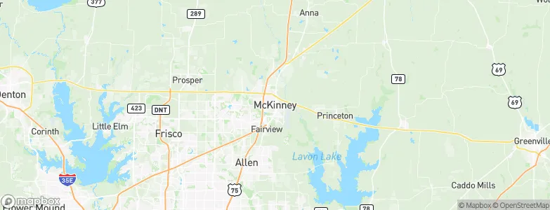McKinney, United States Map