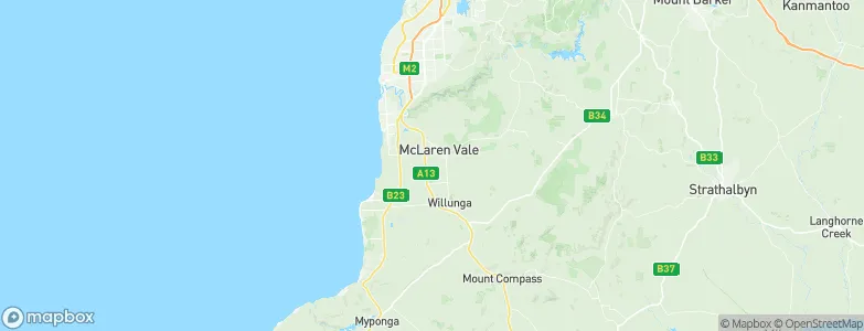 McLaren Vale, Australia Map