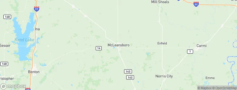 McLeansboro, United States Map