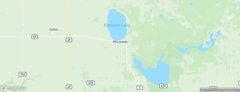 McLennan, Canada Map