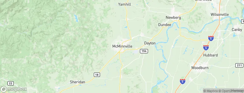 McMinnville, United States Map